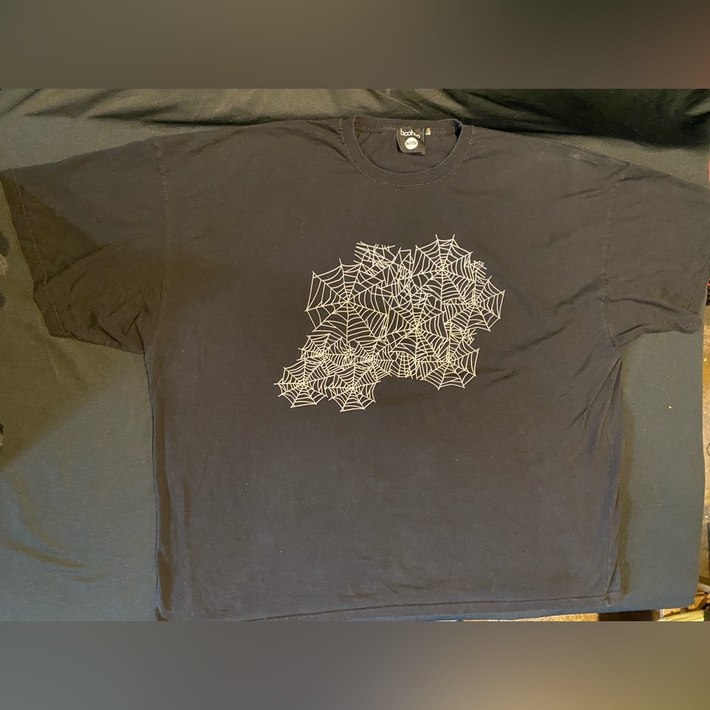 Funky Spiderweb Tee Shirt 4X Spooky Goth Creepy